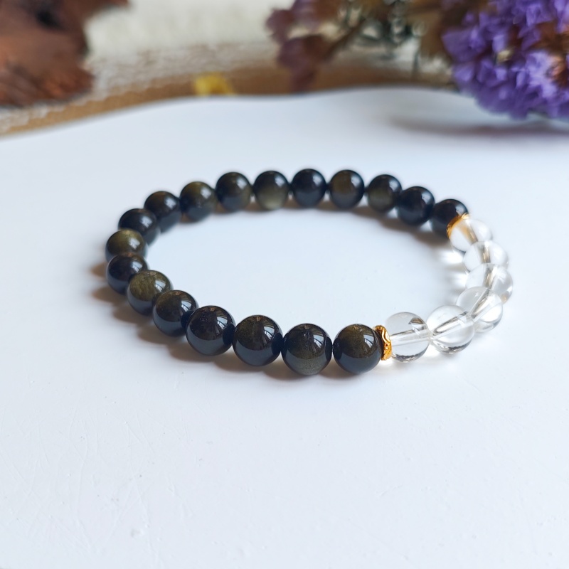 Five Elements crystal bracelets with Energy and Intention Cards