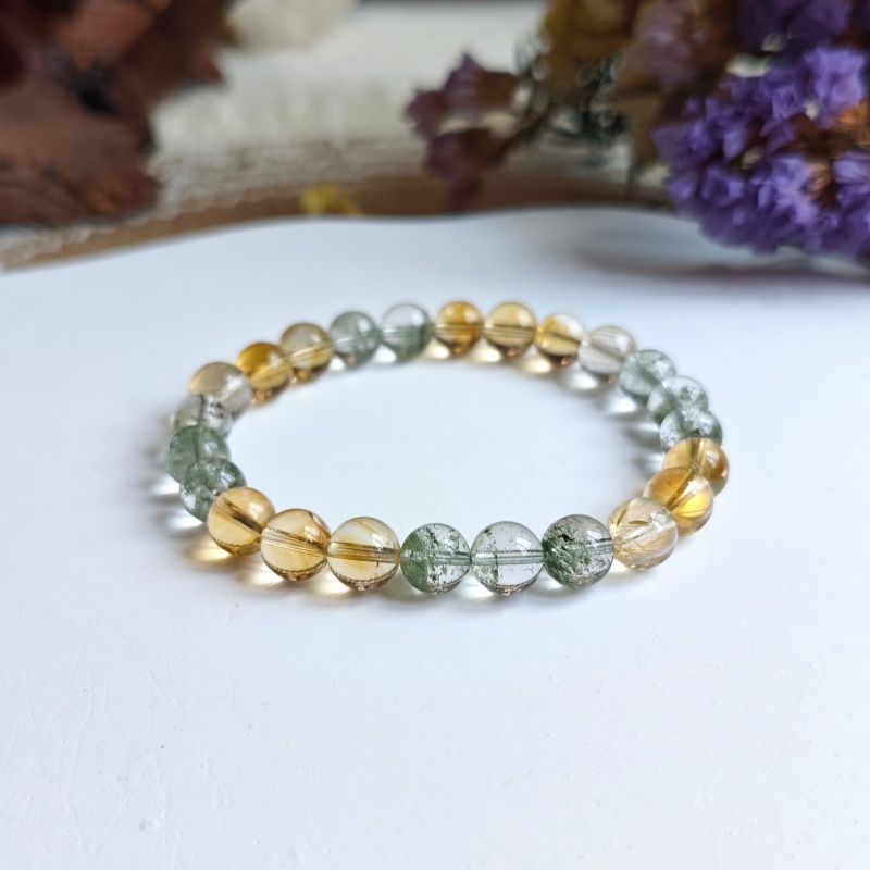 Five Elements crystal bracelets with Energy and Intention Cards