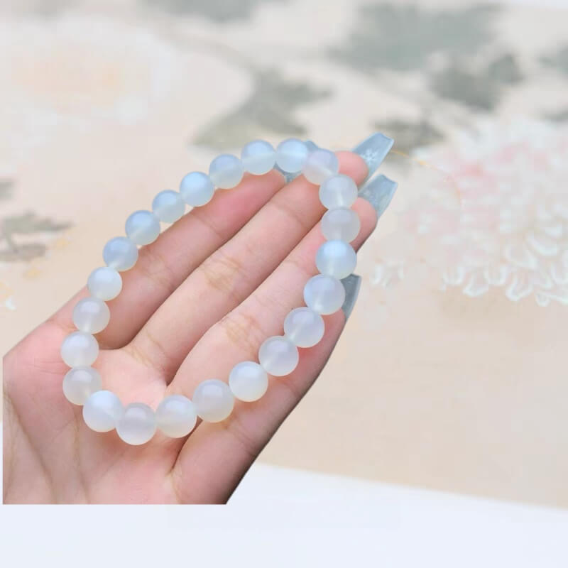 White moonstone for emotional softness and new beginnings